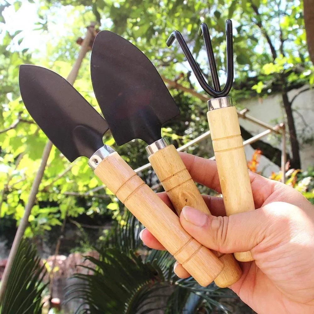 3 Teile/satz Mini Garten Werkzeug einstellen Für Garten Pflanzen Blumentopf Kaktus Gemüse Graben Jäzehn drinnen Kleine Pflanzen Garten Werkzeuge