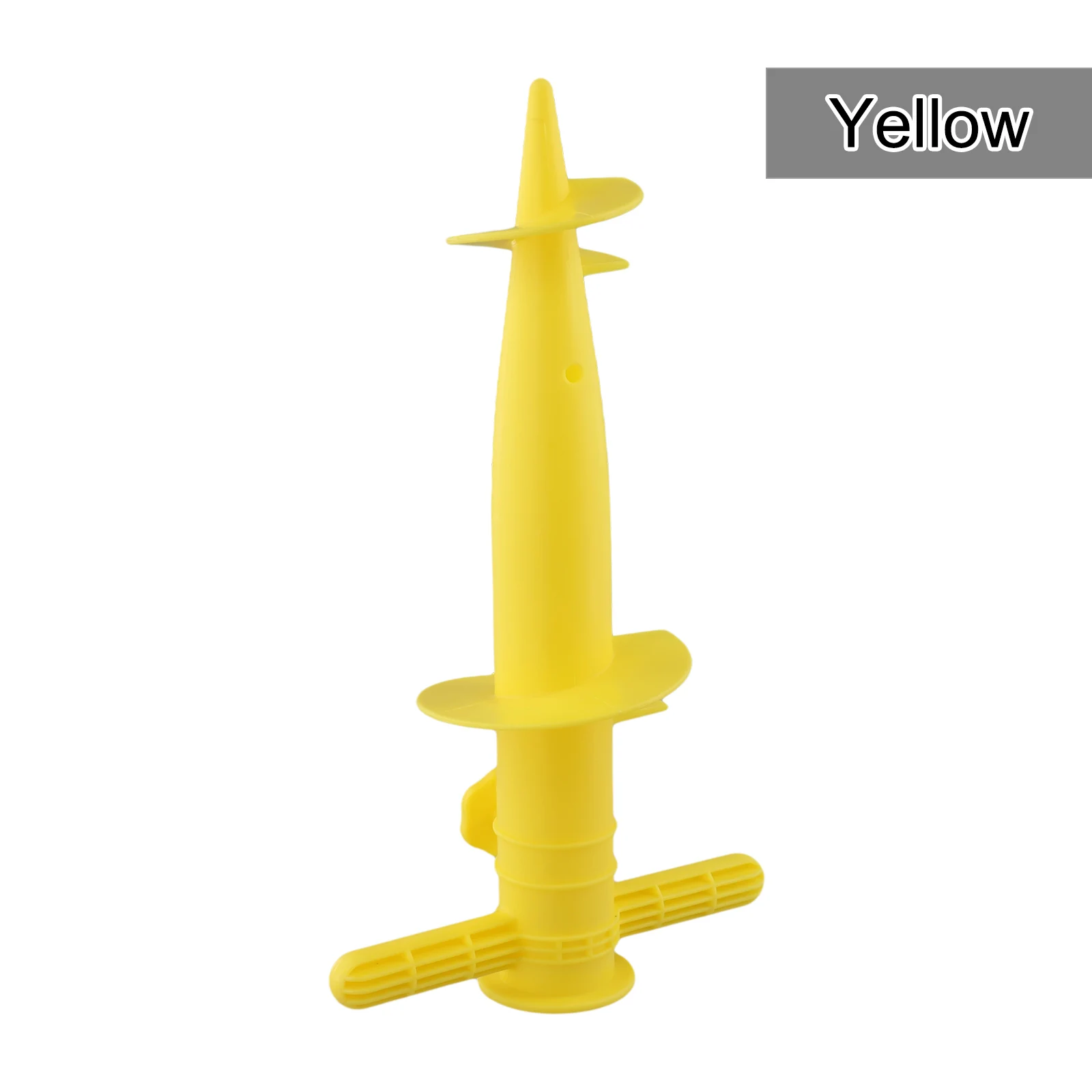 1 stk. plastik paraplypropbaser, strandparasolbase, gulvgaffel, tilbehør, 31 x 17cm sandbundsværktøj, pigge