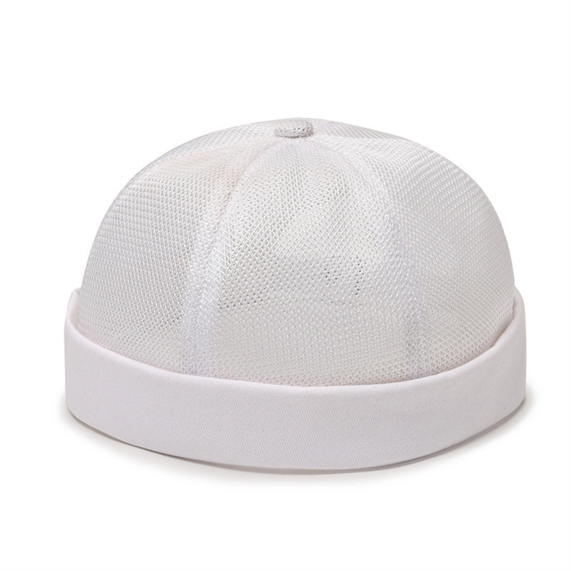 Casquette ronde pastèque rétro américaine Simple, sans bord, chapeau en maille Pure, respirabilité, chapeau Hip Hop pour hommes et femmes