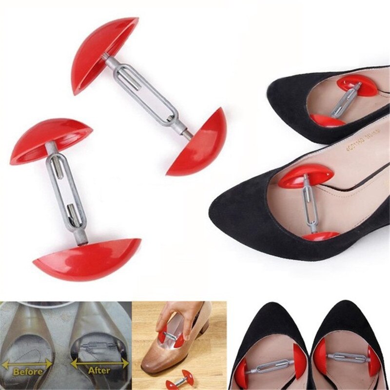 Mini ensanchadores de zapatos para hombre y mujer, extensores de ancho ajustable, moldeadores de zapatos, Mini zapateros, 2 piezas, novedad