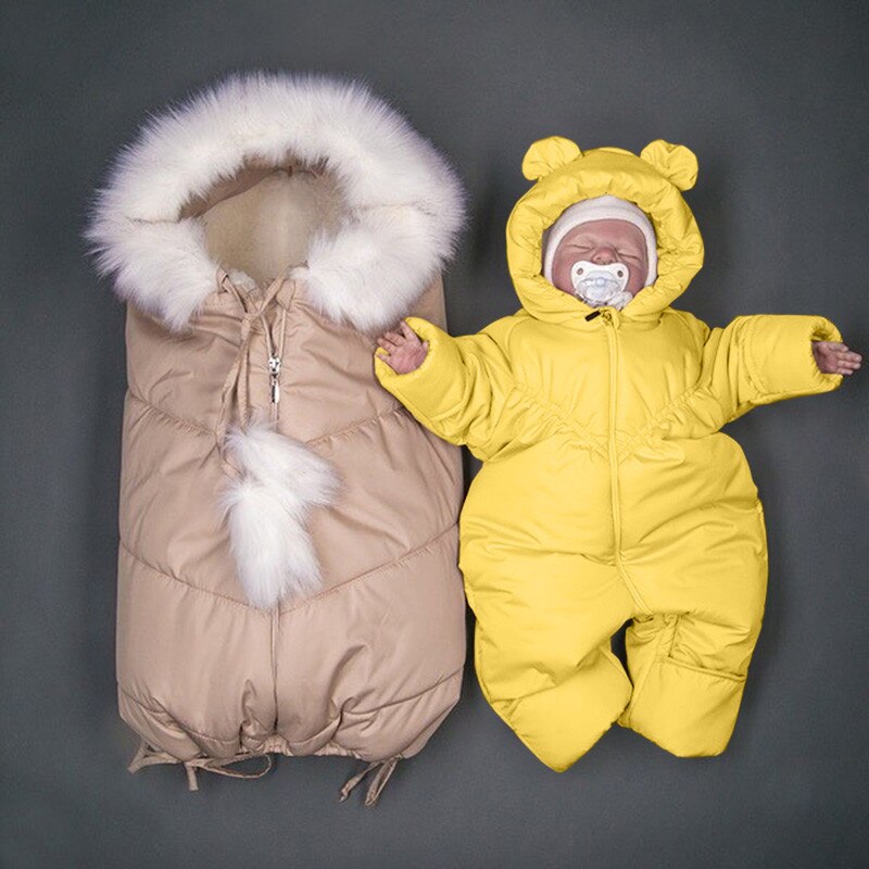 6M-12M Jungen & mädchen Kleidung Für Babys herbst Nur Eine Strampler Hodded Bär Ohren Zipper Casual infant Feste Schuhe Kinder Winter Mantel