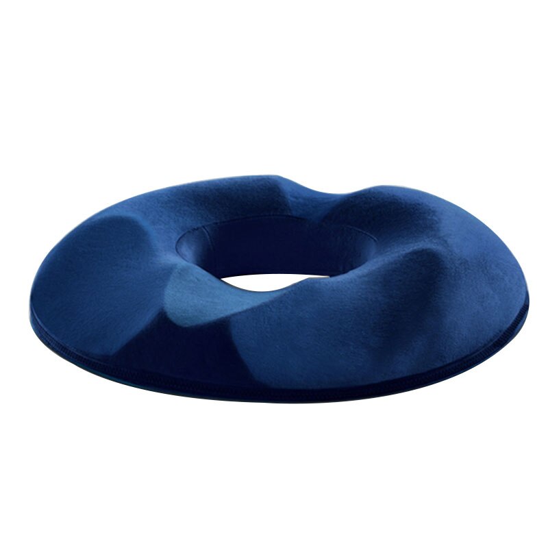 Memory Foam Seat Cushion Coccyx Orthopedic Car Office Chair Cushion Pad for Tailbone Sciatica Lower Back Pain Relief Pillow: Blue  44x41x7.5 CM