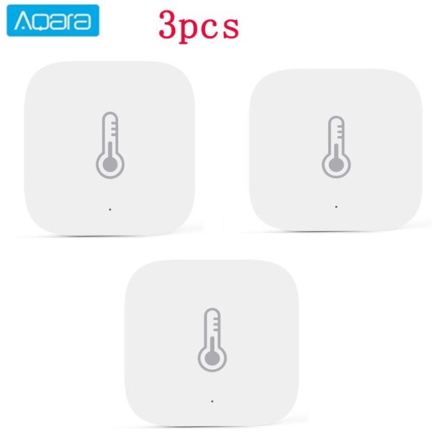 Xiaomi aqara smart temperatur fuktighet lufttrykk miljøsensor zigbee tilkobling smart hjem for mijia app mi hjem: 3 stk