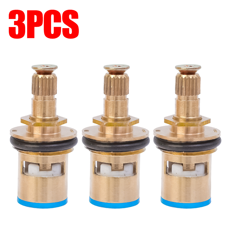 5/1PCS Universal Faucet Cartridge Replacement Tap Valves Brass Faucet Valve Bathroom Faucet Repair Part Kitchen Tap Accessories: Yellow