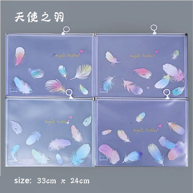 1pcs A4/A5/A6 PVC Document File Bag Waterproof Student Stationery School Supplies: 3