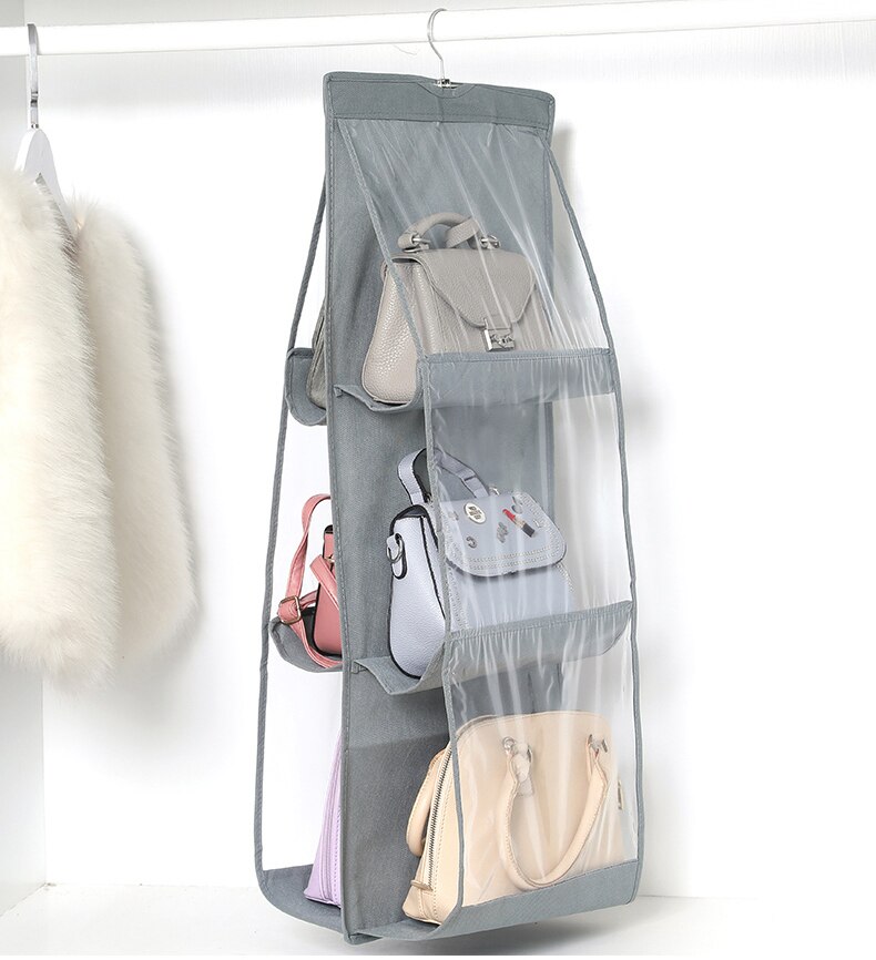 Bolsas de almacenaje para colgar zapatos, organizador de doble cara, bolsa de almacenamiento, colgador de armario, organizador de bolsos