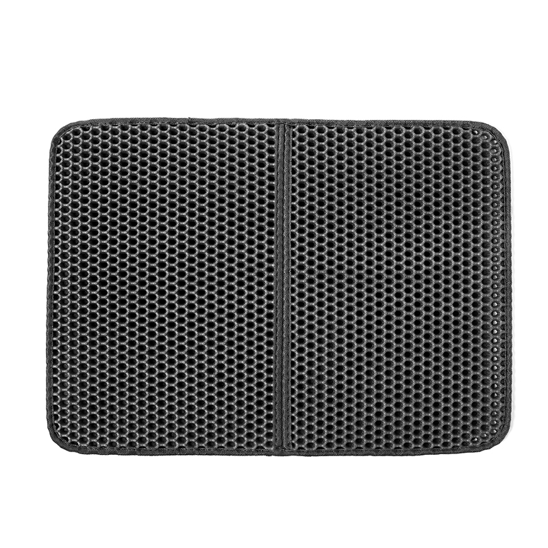 Huisdier Kattenbakvulling Mat Waterdicht Eva Dubbele Laag Kattenbakvulling Trapping Huisdier Kattenbak Mat Schoon Pad Producten Voor Katten accessoires: gray / 46x60 cm Foldable