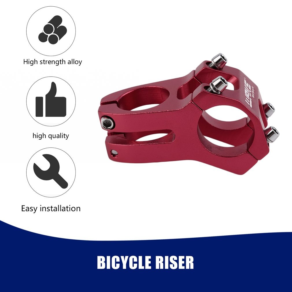 31.8mm adjustable Bicycle Stem Bicycle MTB Bike Aluminum Short Handlebar Stem Riser Fixed Bike Bar Stem