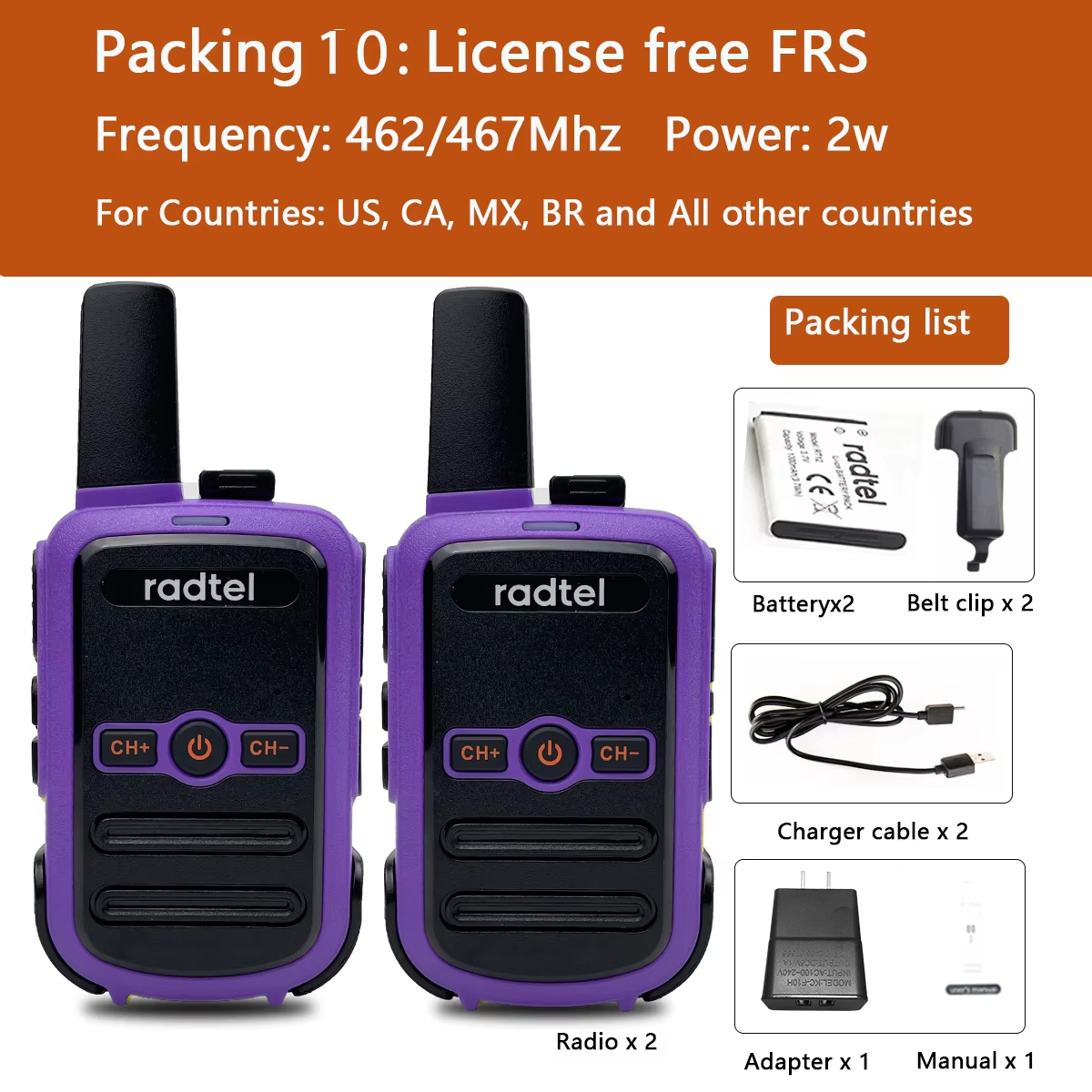 Mini walkie-talkie RT12, Radio de dos vías, comunicador FRS PMR radios, para Hotel y negocios, 1 o 2 uds.: Verde militar