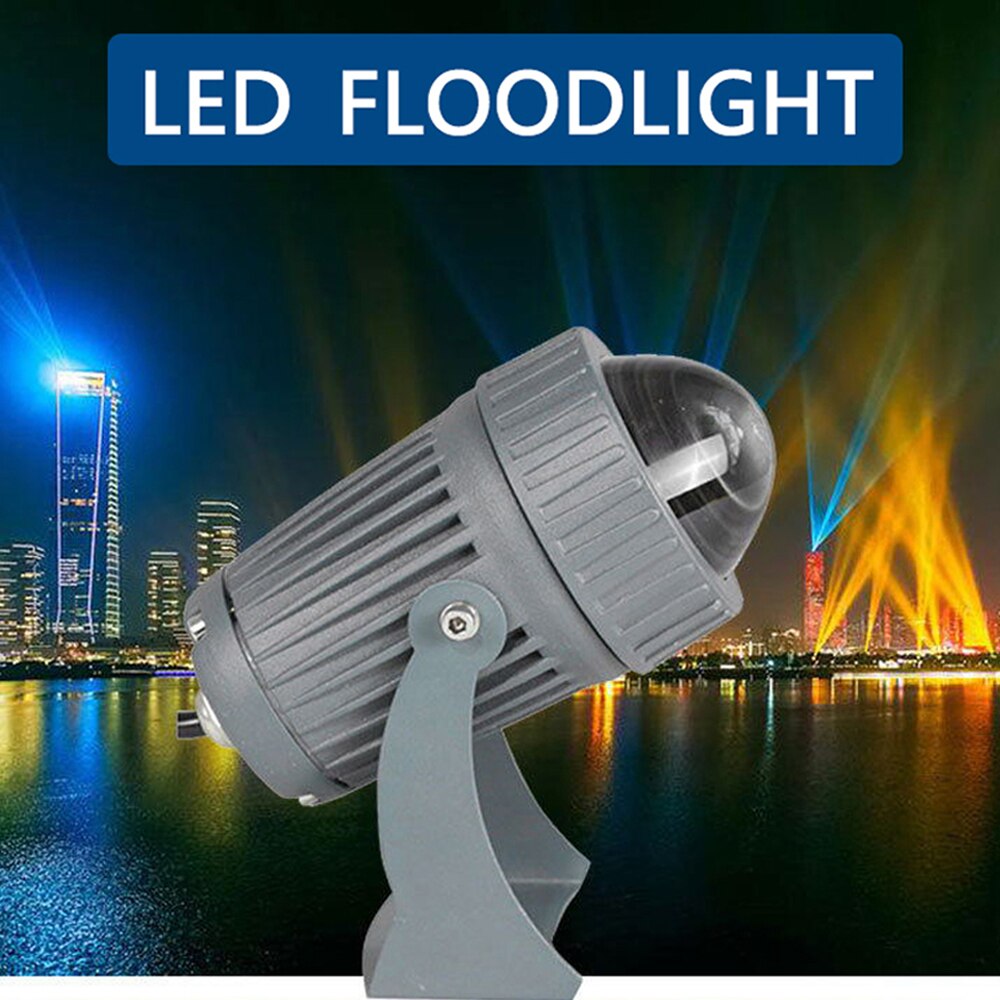 draussen LED RGB Flutlicht 110V 220V 10W Wasserdichte Scheinwerfer mit Schmalen Strahl Winkel Landschaft Straße Garten Platz flutlicht