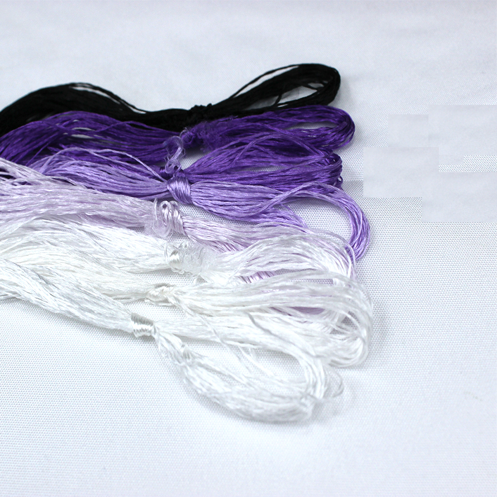 8 sztuk nici robić haftowania ręcznie haftowane nici jedwabne Spiraea jedwabne linie: Konopie