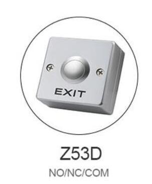 Zinc Alloy Exit Button Push Switch Door Sensor Opener Release For Access Control system: Z53D
