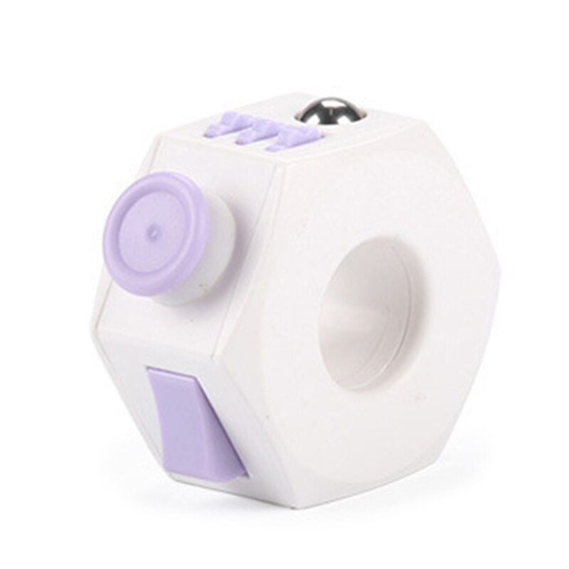 Anti-Angst Relief Ring Plastic Magic Ring Ring Speelgoed Druk: purple