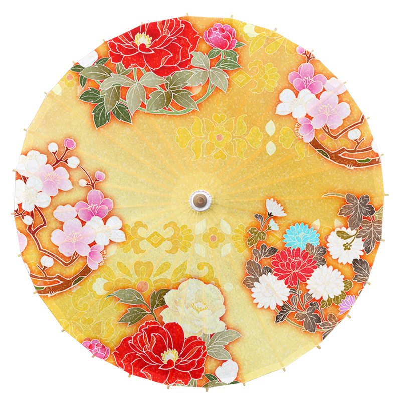 Paraguas de papel de aceite de estilo japonés para niños, sombrilla clásica de flores de cerezo para decoración de tienda de cocina de Sushi, paraguas de Japón: cherry blossom 22