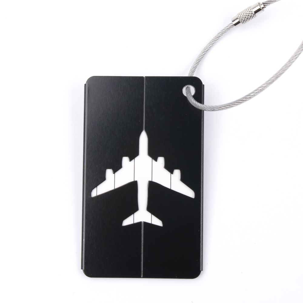 Cute Luggage Tag Travel Luggage Label Straps Suitcase Luggage Tags Luggage&bags Accessories: black