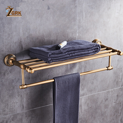 Zgrk space aluminium badeværelsesserie antik børstet håndklædering toiletpapirholder kopholder morgenkåbekrog badeværelse hardware: Gjl 16f