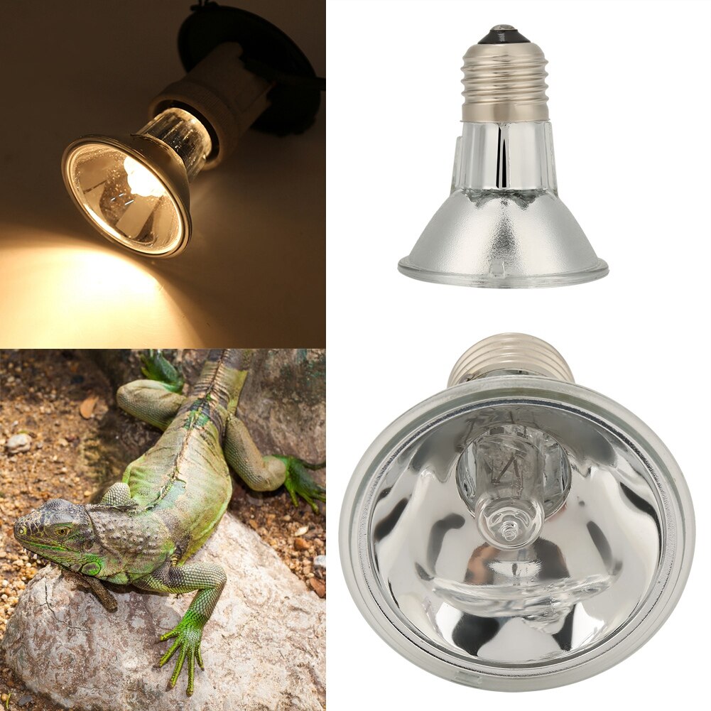 Ampoule de Reptile halogène UVA UVB pour terrarium, projecteur à spectre complet, lumière chaude, 220v, E27, 1 pièce