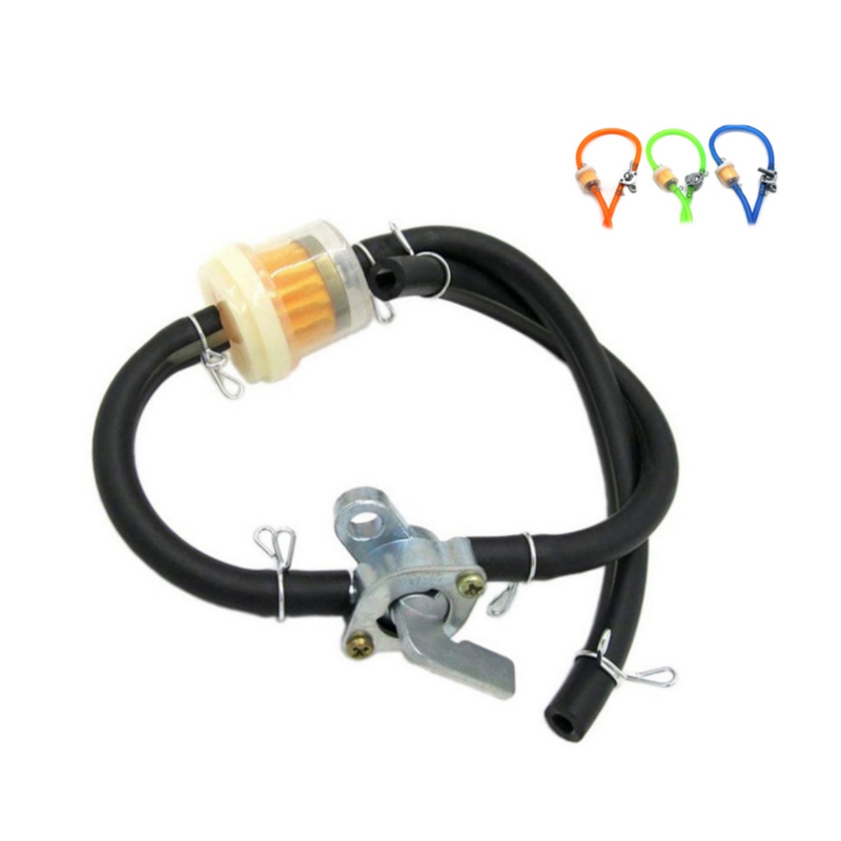 6 MM Ein/Aus Schalter Kraftstoff Tank Benzinhahn Ventile Innen Kraftstoff Filter Dirt Bike ATV Roller Benzin Benzin Linie schlauch