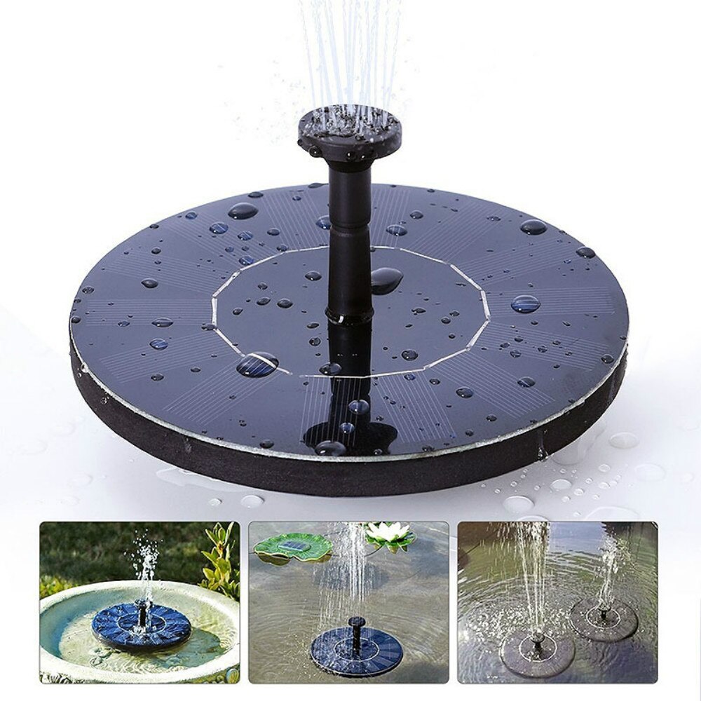 Led-zonne-energie waterfontein tuin zwembad vijver 30-45cm buiten zonnepaneel vogelbad drijvende waterfontein pomp tuindecoratie