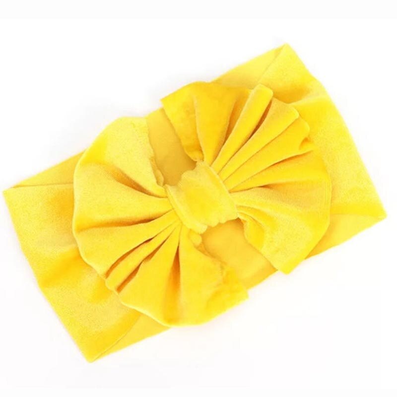 oro de bebé de terciopelo cinta elástica turbante diadema arcos niños bebé niña diademas para el pelo accesorios para el pelo para niños: headband 9