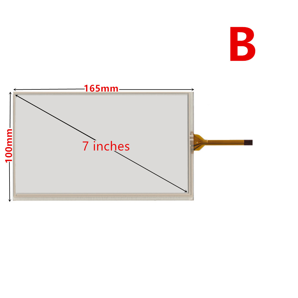 7 Zoll 165 mm * 100 mm Hohe Kompatibilität Universal Digitizer Touchscreen Glas Panel Für Auto Navigation AT070TN90 HSD070IDW1: Black