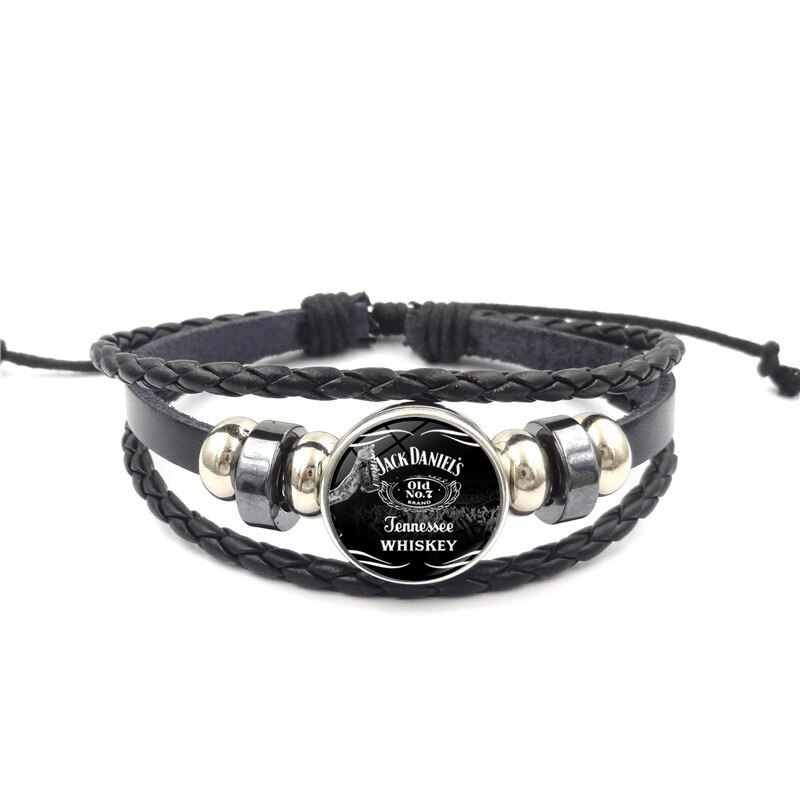 Products Accessories Jack Daniels Time Stone Braided Bracelet Retro Handmade DIY Beaded Bracelet Multilayer Hand Jewelry: Xswx1868 6