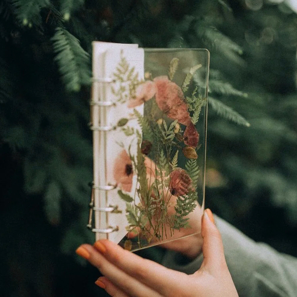 A5 a6 a7 diy-kristall-notizbuchhüllen-harzformen-uv-epoxid-silikonform-gießwerkzeugset zur herstellung handgefertigter transparenter bücher