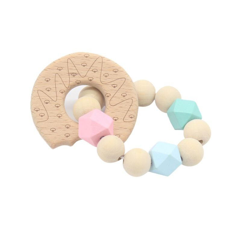 NewBaby Beißring Armband Molaren Stick Ungiftig Silikon Biss Stick Niedlichen Cartoon-Muster Spielzeug: A