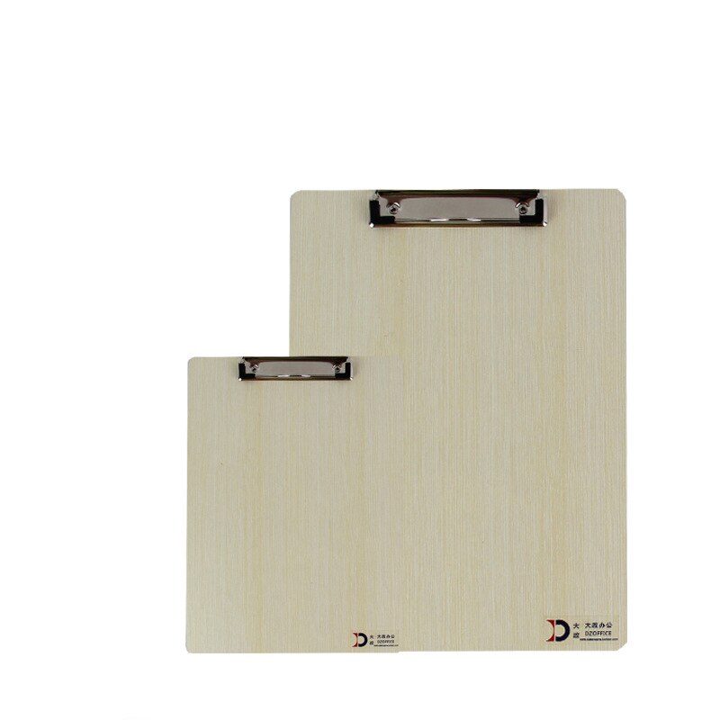A5 miljøvenlige udklipsholdere i træ skriveplade mappe udklipsholdere kontorpapir forsyninger