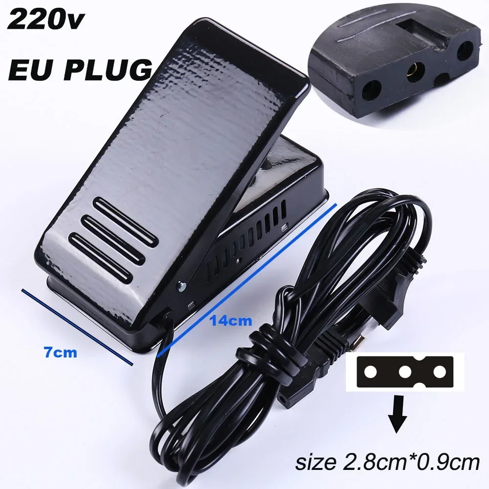 Fotpedal symaskinsbrytare strömsladd hastighetsjusterare motortillbehör styrning elektrisk för brother singer del: Grön