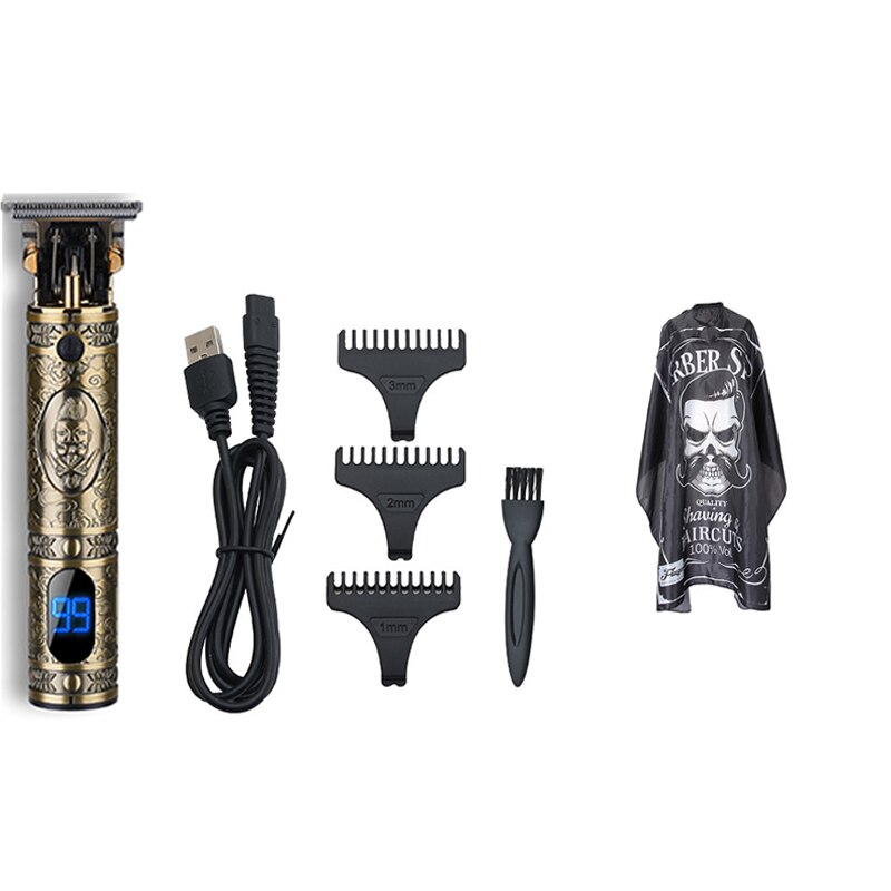 Usb Oplaadbare Tondeuse Elektrische Cordless Skelet Tondeuse Scheerapparaat Trimmer Mannen Kapper Haar Snijmachine 0Mm Scheermes: 11