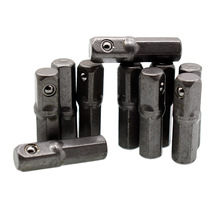 10 -delade uttagsadapter set 1/4 &quot; sexkantskaft  to 1/4 &quot; fyrkantsdriven slaghylsa bitsadapter 25mm långa slagborrverktyg