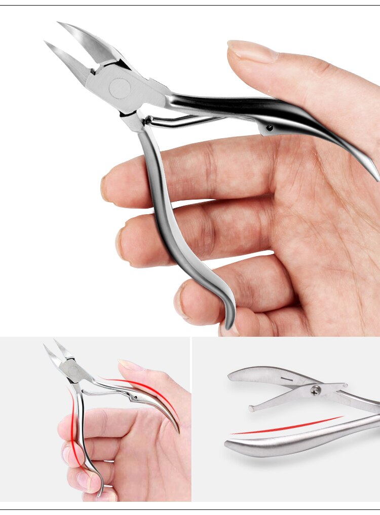 Rostfritt stål nagelband sax nypp skärborttagningsmedel rengöringsmedel död hud nagelkonst klippare trimmer nagelfil död spade  nt55