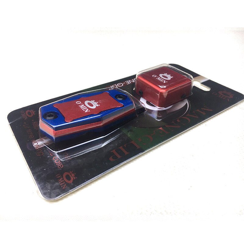 2019 NUOVO Multi Colori OMIN Magnetico in Metallo Titolare Gesso Biliardo Accessori Cina: rosso