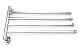 2/3/4 kylpyhuoneen säilytystelinettä ruostumattomasta teräksestä valmistetut pyyhetelineet seinään kiinnitettävät pyyhetangot: 4 telinettä