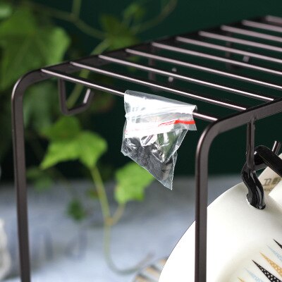 Tiacking simples moderno metal ferro copo e pires rack expositor caneca café xícara leite prateleira de secagem 240*230*150mm 0.52kg