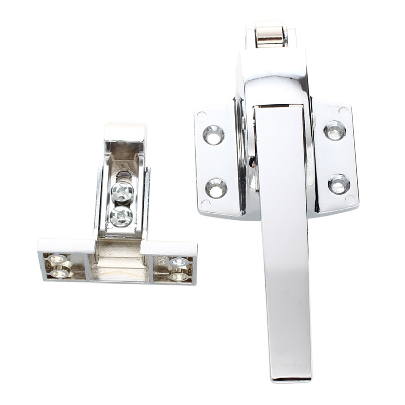 SODIAL(R) Stainless Steel Spring Loaded Walk In Freezer Cooler Door Handle Latch: Default Title