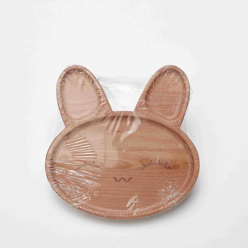 Plato de comida de bebé de madera, Platos de alimentación de bebé Prato, juego de Platos de alimentación para niños, juegos de vajilla para niños, cuenco, bandeja para Decoración