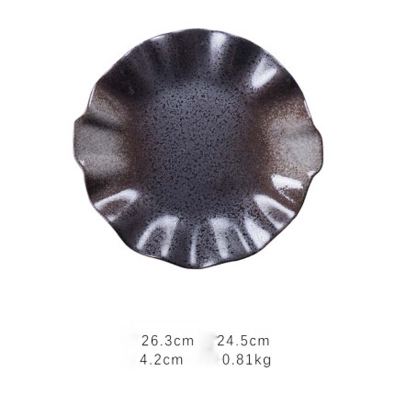 Restaurant special dish, lotus leaf dish, fruit dish, western dish, Japanese personality kiln changed ceramic special-s: B