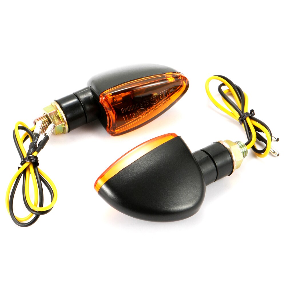 2 Stuks Universele Motorfiets Richtingaanwijzer Licht Amber Flashers Verlichting Motor Lamp Super Heldere Custom Achterlicht