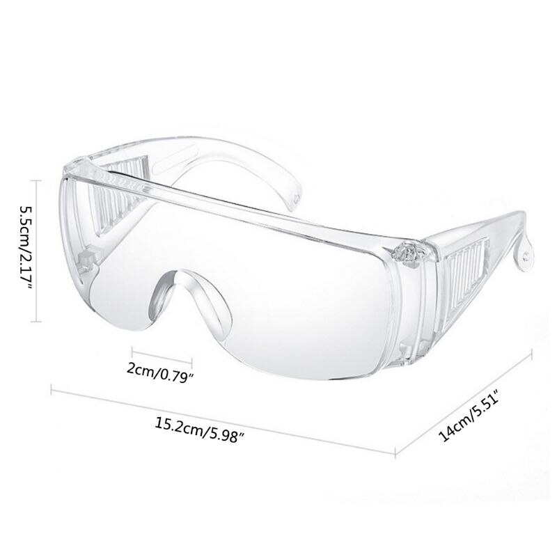 Safety Glasses Personal Protective Equipment, PPE, Eyewear Protection, Clear High Impact, Vented Sides, For Construction, HX6F