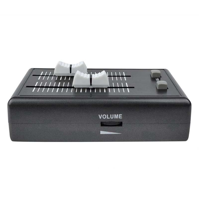 Mini dj mixer konsol 2 kanals o mixer konsol til telefon/computer/laptop/dvd