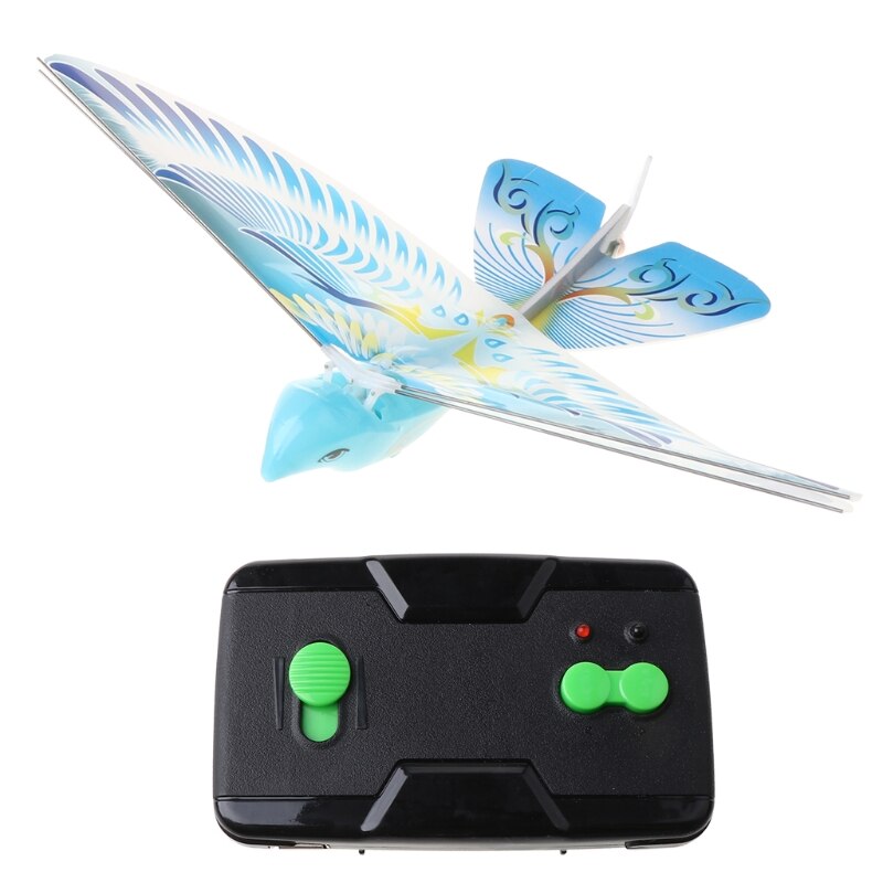 2.4G électrique aigle télécommande bionique oiseau aile volante battement oiseau jouets Q6PD: 9FF701718-BL