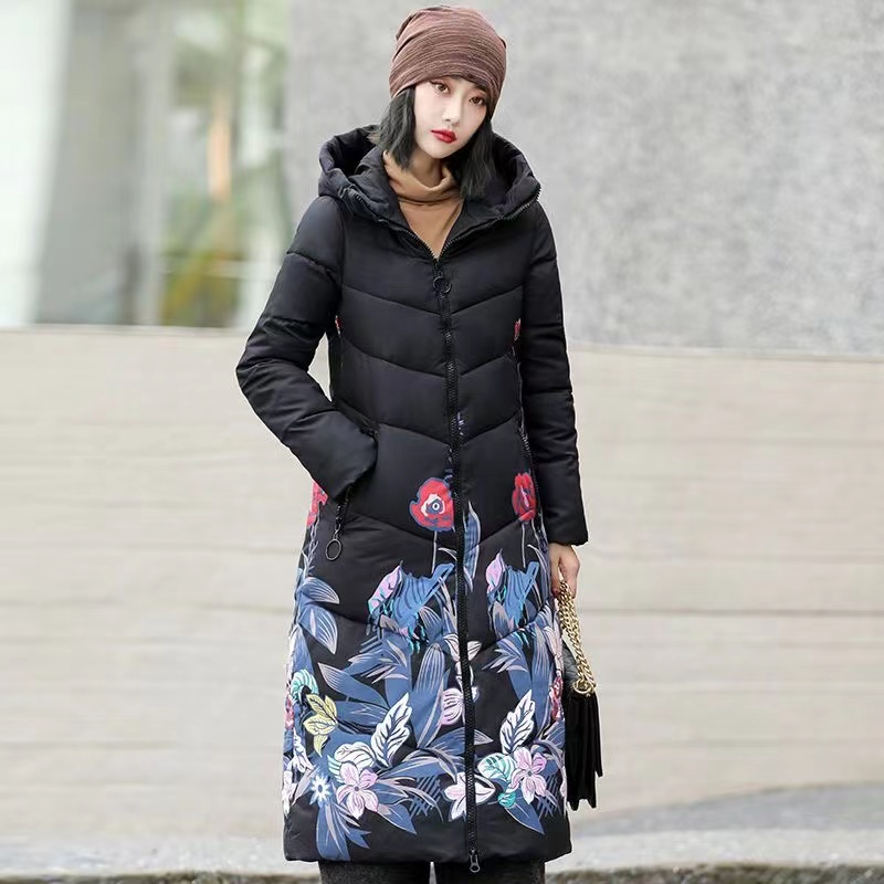 Parkas longas e monocromáticas femininas com capuz X, jaqueta grossa quente, casaco feminino com neve, roupas soltas acolchoadas, inverno, coreano, 2024: 6XL / Bege
