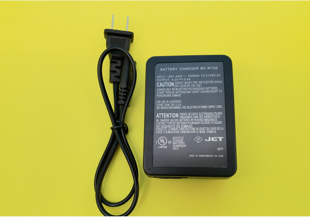 W126 BC-W126 chargeur pour Fuji XT3 XT20 XT30 XT100 XH1 XA3 XA5 XA7 XA10 XA20 XE1 XE2 Micro caméra unique NP-W126 chargeur NP W126s
