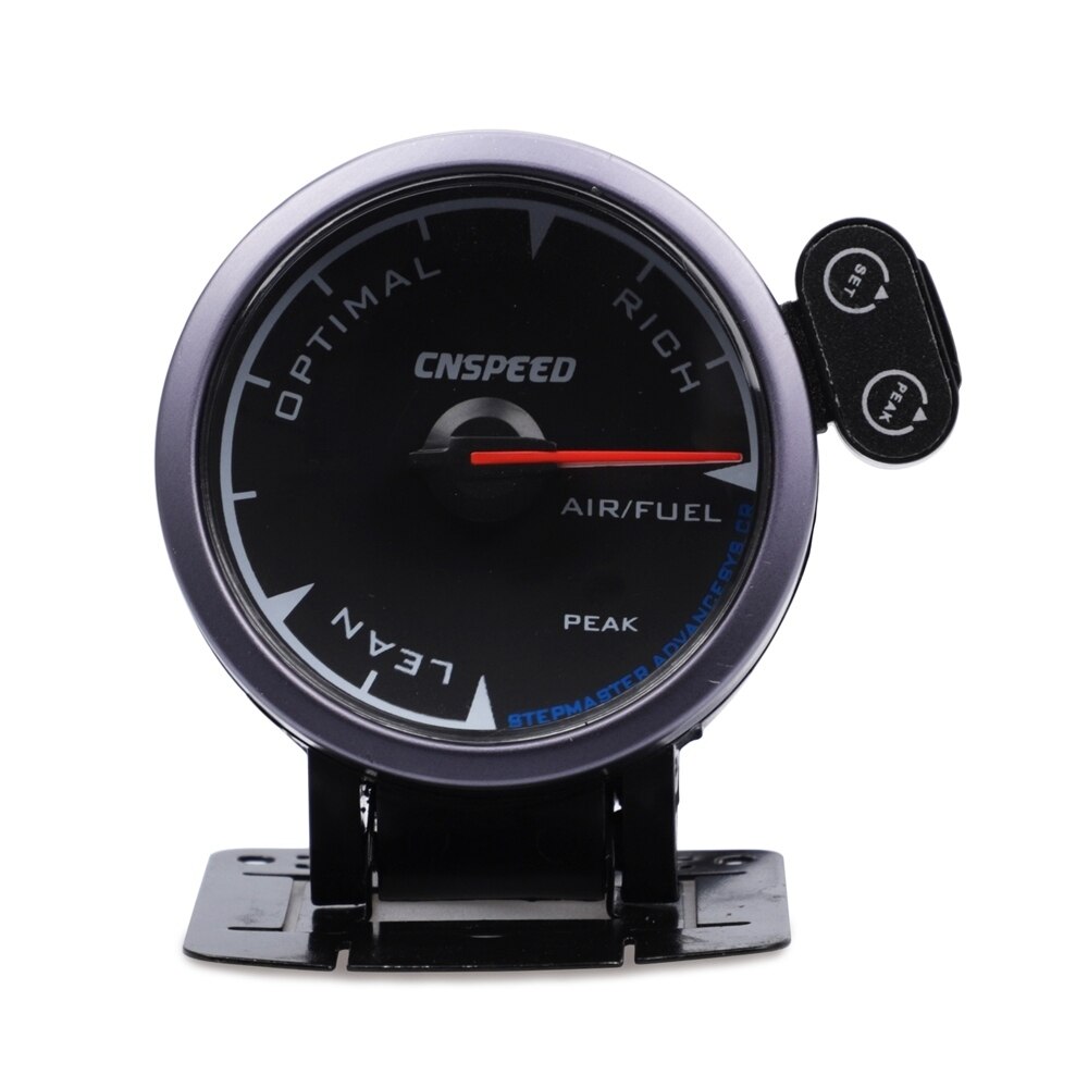 2.5 "60Mm Turbo Boost Gauge Olie Temp Druk Volt Toerenteller Water Temp Air Fuel Ratio Exhaust Gas Temp met 7 Kleuren: Air Fuel Ratio Gauge