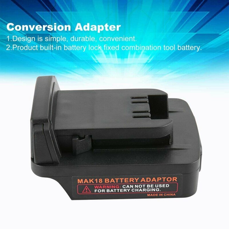 Makita 18V Lithium-Ion Battery Adapter Conversion Adapter for Dewalt 18V/20V