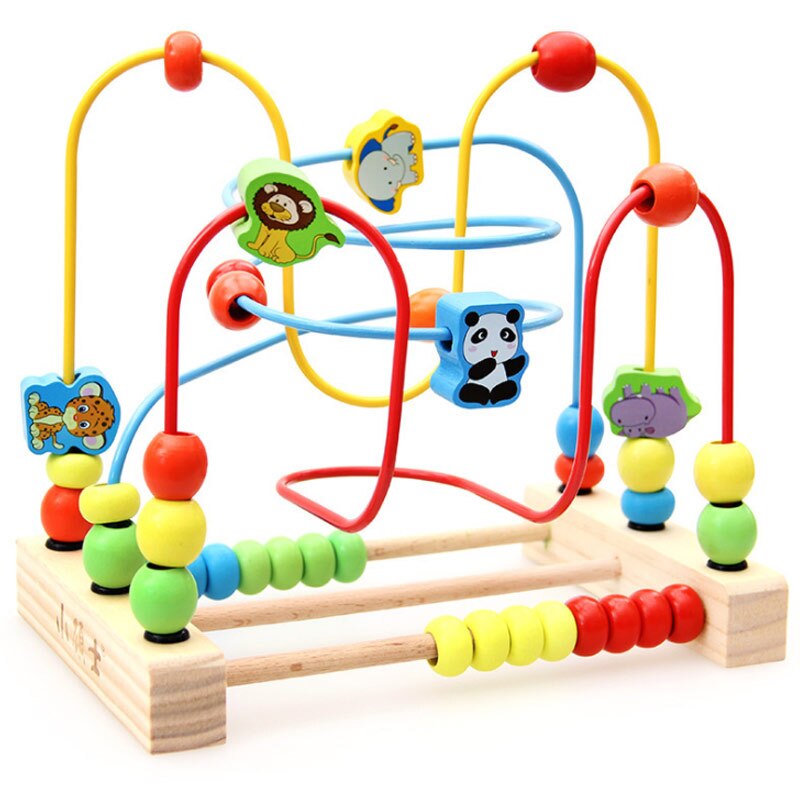3 Types 1 Set Houten Baby Peuter Vroege Educatief Speelgoed Cirkel Eerste Bead Doolhof Voor Kinderen Kinderen Voor 1 -6 Jaar Oude Tangram