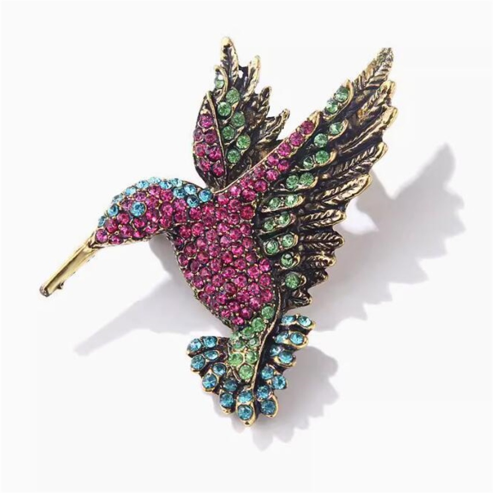 Luxury Crystal Phoenix Bird Brooch Women Men Pins Colorful Animal Brooches Clothing Accessories Party Coat Scarf Jewelry