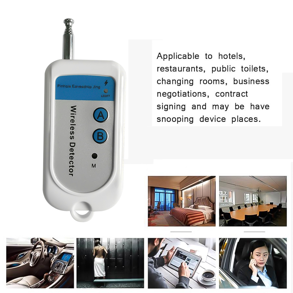 Kebidumei Wireless Signal Rf Detector Tracer Mini Camera Finder Ghost Sensor 100-2400 Mhz Gsm Alarm Device Radio Frequency Check